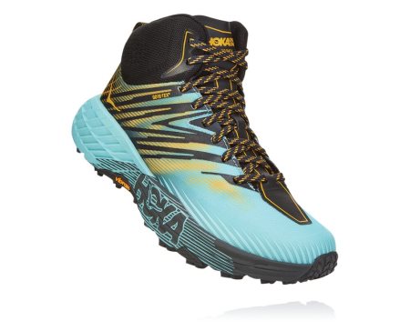 Hoka One One Speedgoat Mid Gore-tex 2 Ženske Pohodniški Čevlji Bež / Zlata SI-587641K